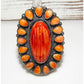 Huge Navajo Orange Spiny Oyster Ring Size 7 Anthony Skeets Native American Signed The Southwestern Style Gallery