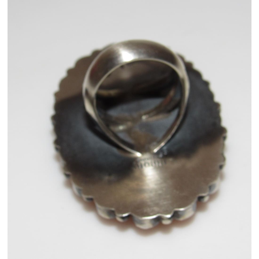 Huge Navajo Orange Spiny Oyster Ring Size 7 Anthony Skeets Native American Signed The Southwestern Style Gallery
