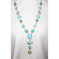Huge Navajo Sonoran Gold & Royston Turquoise Lariat Necklace