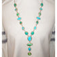 Huge Navajo Sonoran Gold & Royston Turquoise Lariat Necklace
