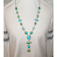 Huge Navajo Sonoran Gold & Royston Turquoise Lariat Necklace