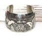Huge Navajo Sterling Silver Hummingbirds Storyteller Cuff Bracelet Vintage Pawn Native American 90 GR The Southwestern Style Gallery