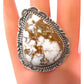 Large Navajo Wild Horse Stone Ring Sz 10 Sterling Silver
