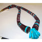 Large Santo Domingo Purple Spiny Oyster Turquoise Heishi