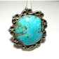 Massive Native American Ring Sz 8 Royston Turquoise San 