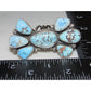 Massive Navajo Golden Hills Turquoise Cluster Ring Sz 6.5 