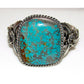 Massive Navajo Number 8 Turquoise Cuff Bracelet Sterling Signed Native American Native American