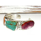 Massive Navajo Royston Turquoise Spiny Oyster Sterling Statement Cuff Bracelet Native American