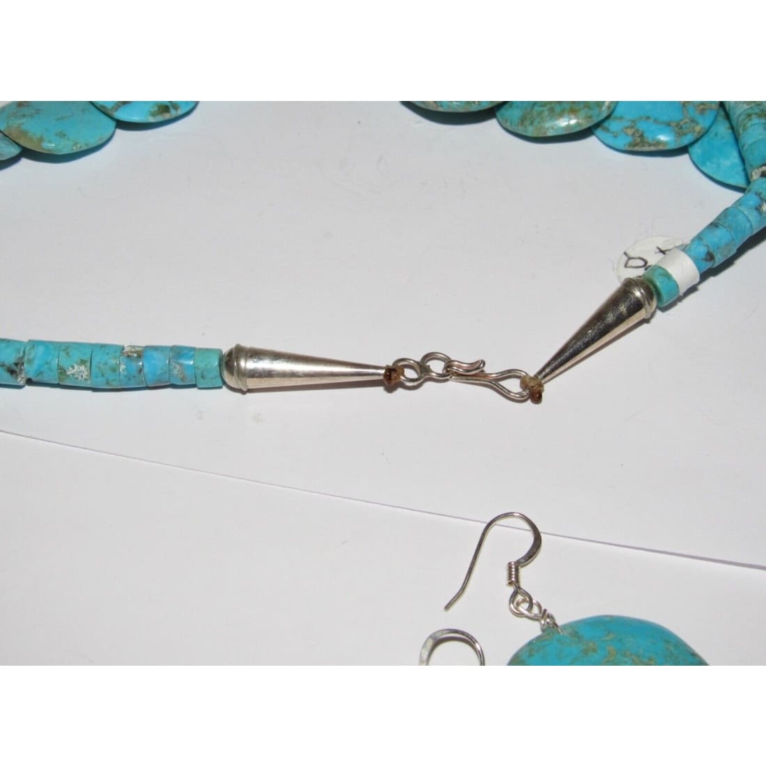 Massive Santo Domingo Kingman Turquoise Disc Heishi Necklace