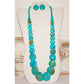 Massive Santo Domingo Kingman Turquoise Disc Heishi Necklace