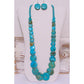 Massive Santo Domingo Kingman Turquoise Disc Heishi Necklace