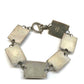 MOD Mexico 925 Sterling Silver Lapis Panel Link Bracelet 7.5" Wrist 42 Gr Lapis