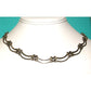Modernist Taxco Mexico Necklace Sterling Silver 17L Choker 