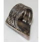 Native American Bumblebee Jasper Ring Sz 8 Signed Sterling 