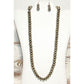 Navajo 10mm Pearls Necklace & Earrings Set Sterling Stamped 