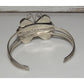 Navajo Blue Gem Turquoise Butterfly Cuff Bracelet Sterling 