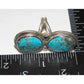 Navajo Blue Gem Turquoise Statement Ring Size 7 Sterling