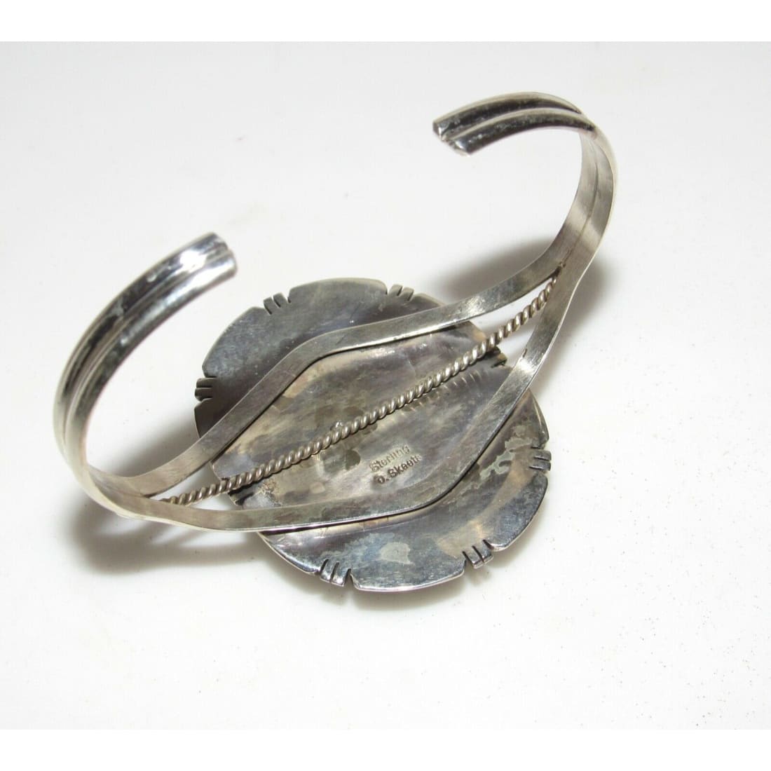 Navajo Boulder Royston Turquoise Sterling Cuff Bracelet 