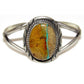Navajo Boulder Turquoise Cuff Bracelet Sterling Silver 