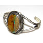 Navajo Boulder Turquoise Cuff Bracelet Sterling Silver 