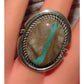 Navajo Ribbon Turquoise Ring Sz 6 Sterling Silver Native 