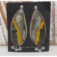 Navajo Bumblebee Jasper Post Earrings Sterling Silver P. 