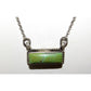 Navajo Carico Lake Turquoise Bar Necklace Sterling Silver