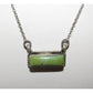 Navajo Carico Lake Turquoise Bar Necklace Sterling Silver