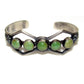 Navajo Carico Lake Turquoise Tufa Cast Sterling Silver Cuff 