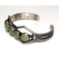Navajo Carico Lake Turquoise Tufa Cast Sterling Silver Cuff 