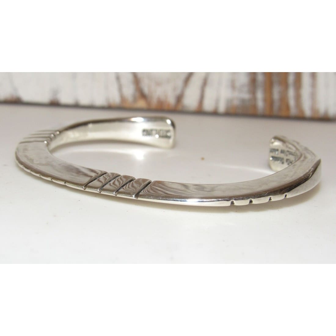 Navajo Carinated Flat Top Ingot Cuff Bracelet Orville 
