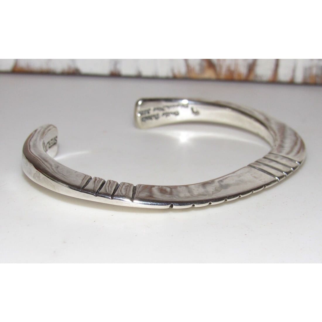 Navajo Carinated Flat Top Ingot Cuff Bracelet Orville 