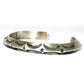 Navajo Carinated Hand Stamped Ingot Double Sided Cuff 