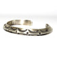Navajo Carinated Hand Stamped Ingot Double Sided Cuff 