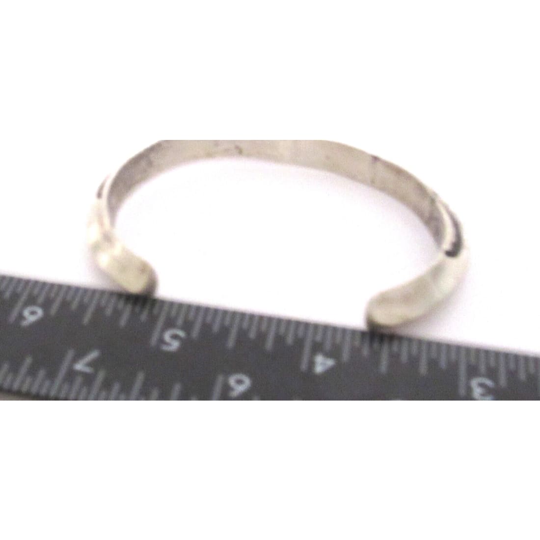 Navajo Carinated Hand Stamped Ingot Double Sided Cuff 