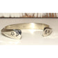 Navajo Carinated Hand Stamped Ingot Double Sided Cuff 