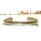 Navajo Carinated Hand Stamped Ingot Double Sided Cuff