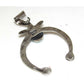 Navajo Cast Sterling Silver Sleeping Beauty Naja Pendant Signed Native American Native American
