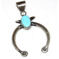 Navajo Cast Sterling Silver Sleeping Beauty Naja Pendant Signed Native American Native American
