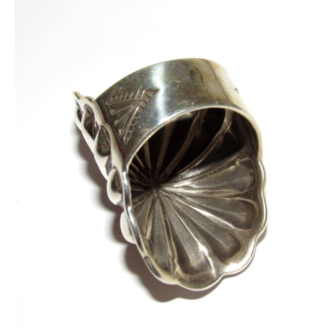 Navajo Concho Ring Sz 9 Sterling Silver Donovan Cadman 