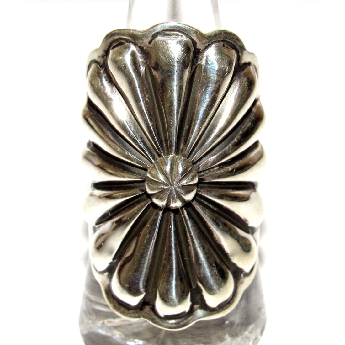 Navajo Concho Ring Sz 9 Sterling Silver Donovan Cadman 