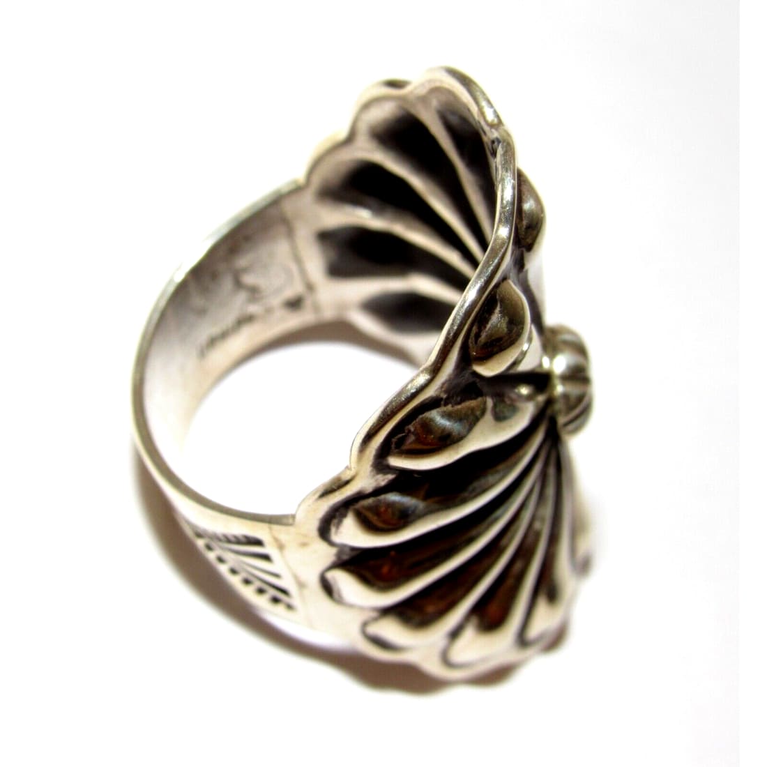 Navajo Concho Ring Sz 9 Sterling Silver Donovan Cadman 