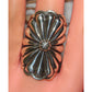 Navajo Concho Ring Sz 9 Sterling Silver Donovan Cadman 