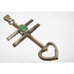 Navajo Dragonfly Cross Pendant Sterling Silver Royston 