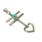 Navajo Dragonfly Cross Pendant Sterling Silver Royston 