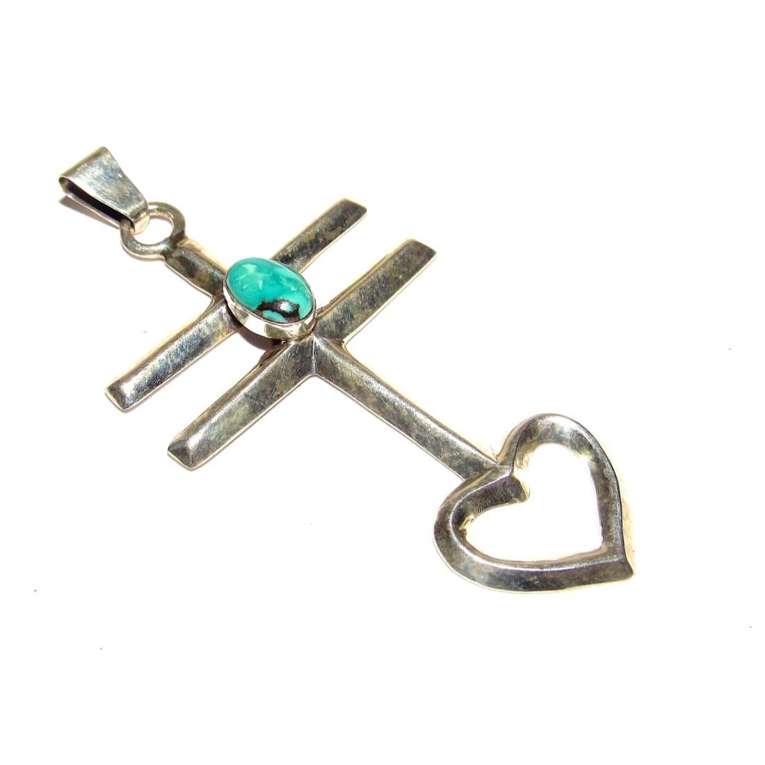 Navajo Dragonfly Cross Pendant Sterling Silver Royston 