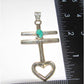 Navajo Dragonfly Cross Pendant Sterling Silver Royston 