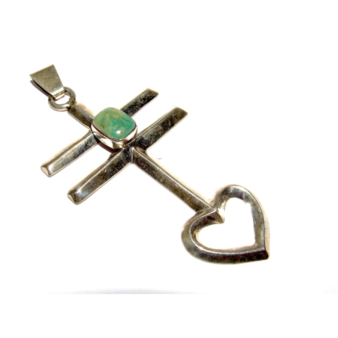 Navajo Dragonfly Cross Pendant Sterling Silver Royston 