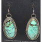 Navajo Dry Creek Turquoise Dangle Earrings Sterling Silver L