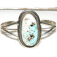 Navajo Dry Creek Turquoise Sterling Cuff Bracelet Signed Native American Native American